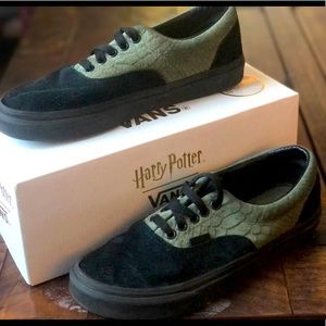 Harry Potter Vans Slytherin Suede Shoes W9 M7.5